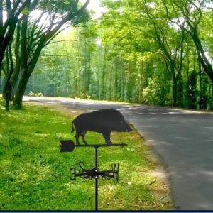 Wetterfahne, Jäger, Jagd, Wildschwein, Jagdhund Wetterfahnen Pirsch, Geschenk