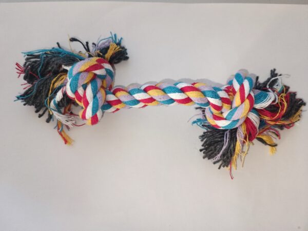 1x Hundespielzeug Spieltau Zerr Knoten Tau Spielzeug  Klein 25cm